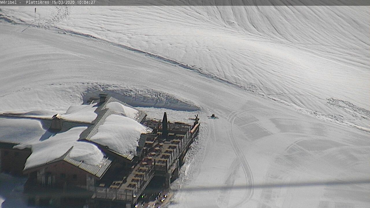 Webkamera Les Trois Vallées - ledovec Mont de Peclet